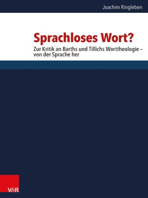 cover image of Sprachloses Wort?